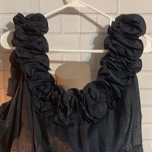 Blue denim like Ruffled too Sundress 18w